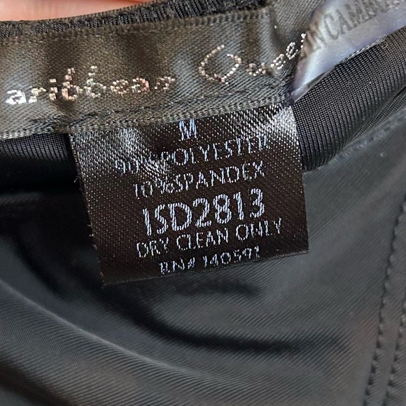 Caribbean Queen deep V-neck bodysuit open back black - Picture 6 of 6